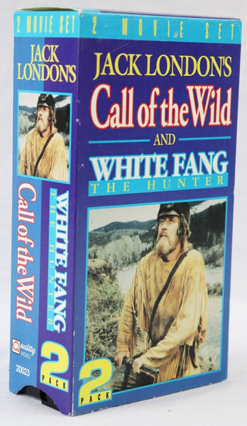 Jack London Call of the Wild / White Fang The Hunter VINTAGE VHS Cassette