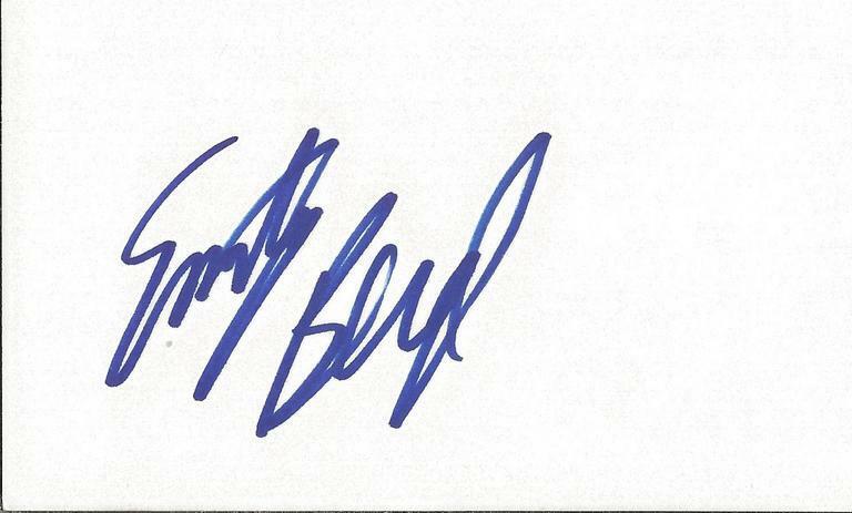 Emily Bergl Signed 3x5 Index Card Southland