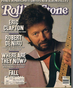 VINTAGE Aug 25 1988 Rolling Stone Magazine #533 Eric Clapton Robert De Niro