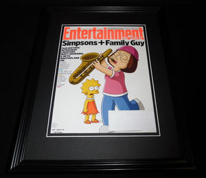 Simpsons / Family Guy Framed ORIGINAL 2014 Entertainment Weekly Cover 