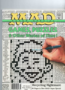 VINTAGE 1993 Mad Magazine Super Special Games Puzzles & Other Wastes of Time