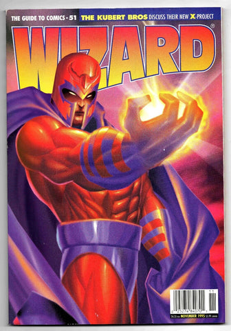 Wizard Magazine #51 VINTAGE 1995 Magneto