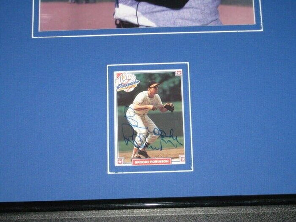 Brooks Robinson Signed Framed 11x17 Photo Display Orioles MLBPA 