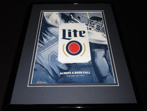 2018 Miller Lite Beer Always a Good Call 11x14 Framed ORIGINAL Advertisement 