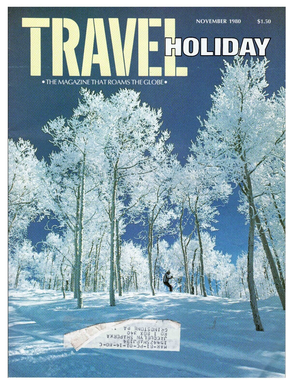 VINTAGE Nov 1980 Travel Holiday Magazine