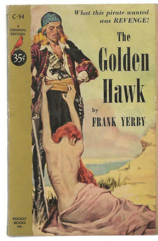 ORIGINAL Vintage 1952 Golden Hawk Paperback Book GGA 1st Cardinal Edition Yerby