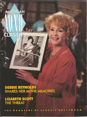 ORIGINAL Vintage June 1991 AMC Magazine Debbie Reynolds Myrna Loy 