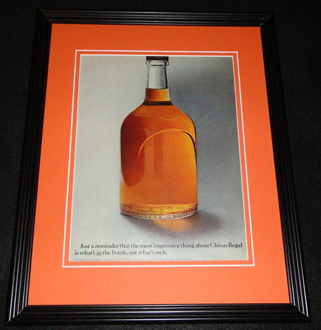 1987 Chivas Scotch Whisky Framed 11x14 ORIGINAL Advertisement