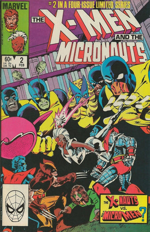 X Men and Micronauts #2 ORIGINAL Vintage 1983 Marvel Comics