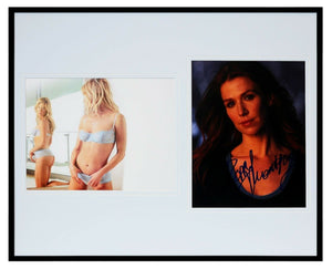 Poppy Montgomery Signed Framed 16x20 Lingerie Photo Set AW Unforgettable