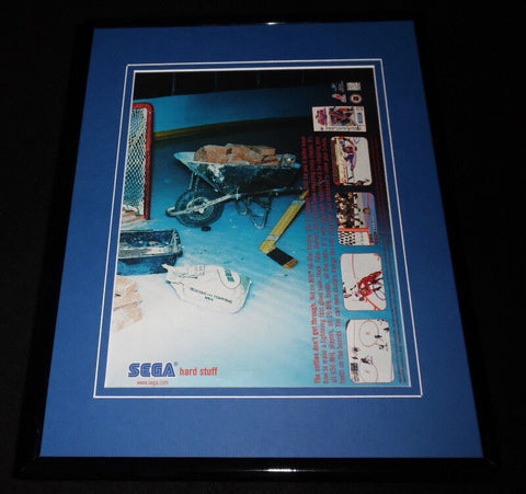 1997 Sega Saturn NHL All Star Hockey 11x14 Framed ORIGINAL Advertisement 