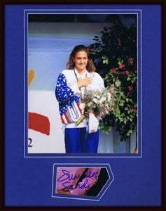 Summer Sanders Signed Framed 11x14 Photo Display Olympics