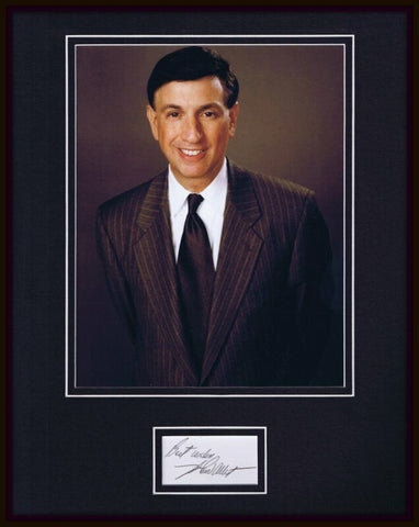 Marv Albert Signed Framed 11x14 Photo Display JSA Knicks NBC