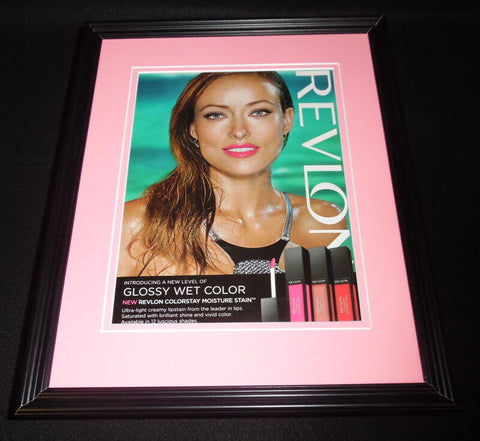 Olivia Wilde 2014 Revlon Framed 11x14 ORIGINAL Vintage Advertisement B