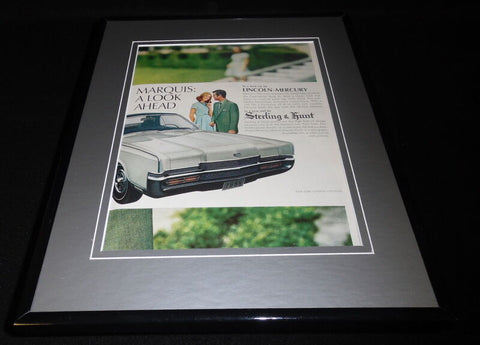 1969 Lincoln Mercury Marquis 11x14 Framed ORIGINAL Vintage Advertisement