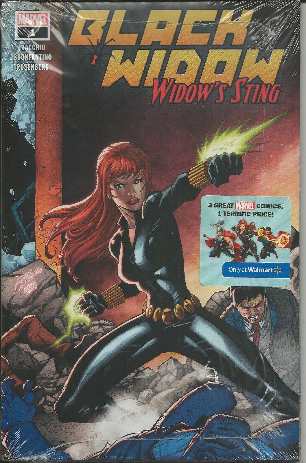 Black Widow Widow's Sting #1 2020 Walmart Exclusive Marvel Comics 3 Pack