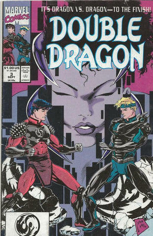 Double Dragon #3 ORIGINAL Vintage 1991 Marvel Comics