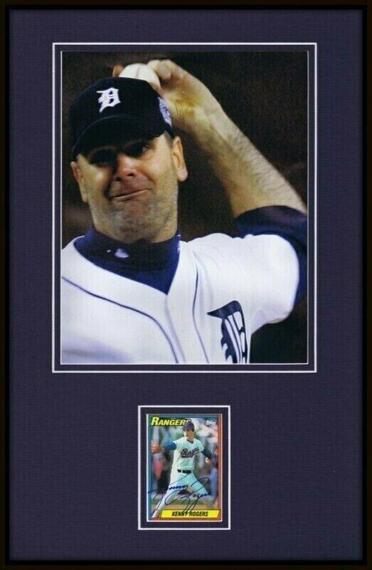 Kenny Rogers Signed Framed 11x17 Photo Display Tigers Pine Tar