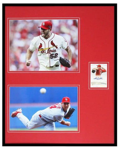 Michael Wacha Signed Framed 16x20 Photo Set PANINI Cardinals