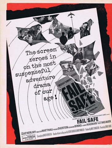 Fail Safe 1964 ORIGINAL Vintage 9x12 Industry Ad Dan O'Herlihy Larry Hagman