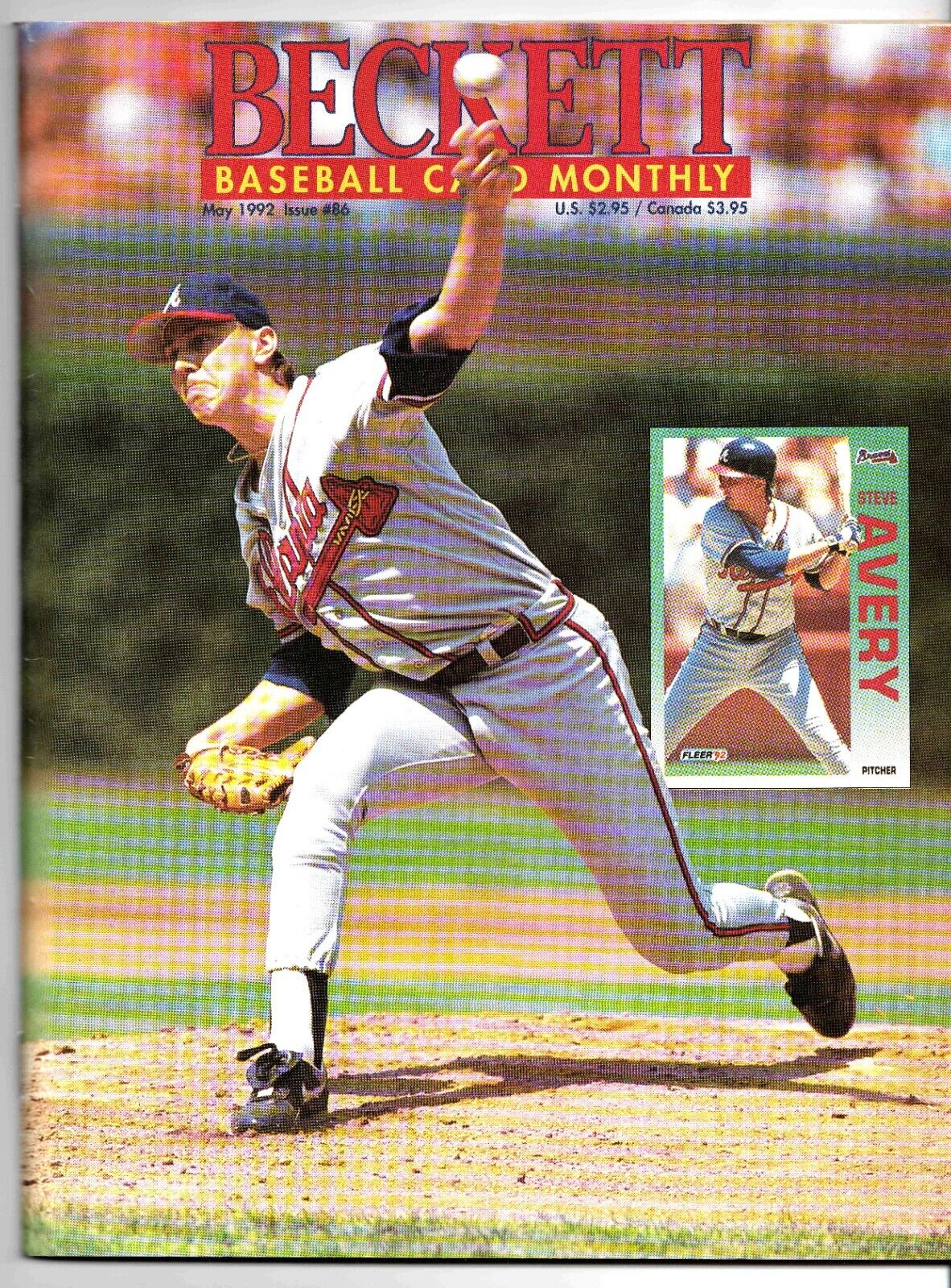 Beckett Baseball Card Magazine May 1992 Steve Avery