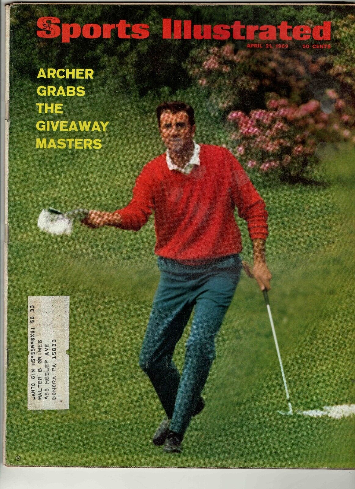 Apr 21 1969 Sports Illustrated Magazine George Archer