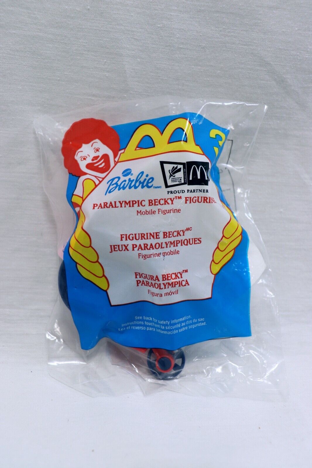 VINTAGE SEALED 2000 McDonald's Barbie Paralympic Becky Doll