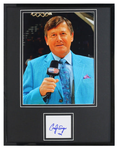 Craig Sager Signed Framed 11x14 Photo Display NBA on TNT