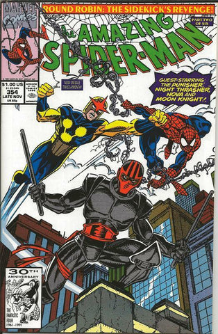 Amazing Spiderman #354 ORIGINAL Vintage 1991 Marvel Comics Nova