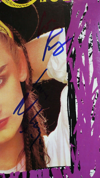 Culture Club Group Signed Framed 1982 Kissing to Be Clever Record Display 