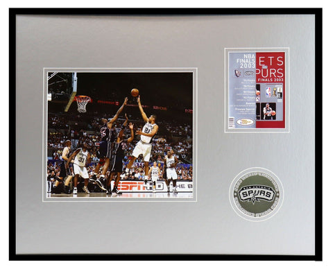 2002-03 San Antonio Spurs Team Framed 16x20 Photo Display Tim Duncan