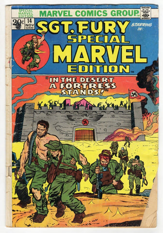 Special Marvel Edition #14 ORIGINAL Vintage 1973 Marvel Comics Sgt Fury