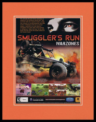 Smuggler's Run 2000 Playstation PS1 11x14 Framed ORIGINAL Advertisement