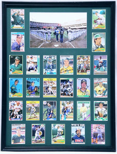 1989 Oakland A's World Series Champs Team Signed Framed 18x24 Photo Display