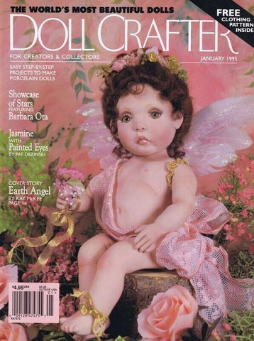 ORIGINAL Vintage Jan 1995 Doll Crafter Magazine