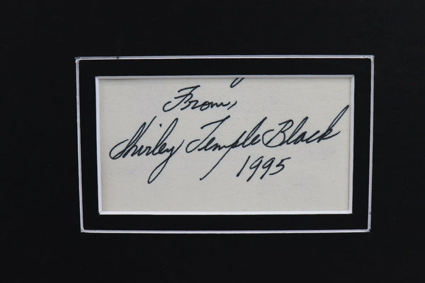 Shirley Temple Black Signed Framed 16x20 Photo & Stamp Display