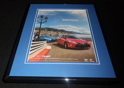 2017 Toyota Camry Framed 11x14 ORIGINAL Advertisement B