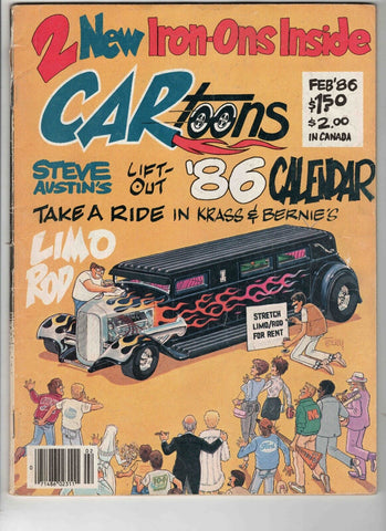 VINTAGE Feb 1986 Car Toons Magazine