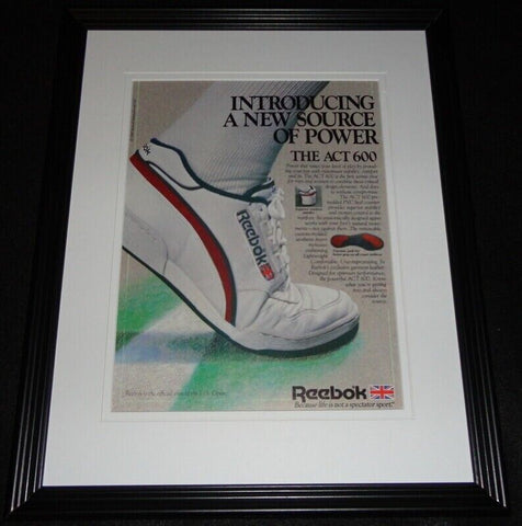 1985 Reebok Act 600 Shoes 11x14 Framed ORIGINAL Vintage Advertisement