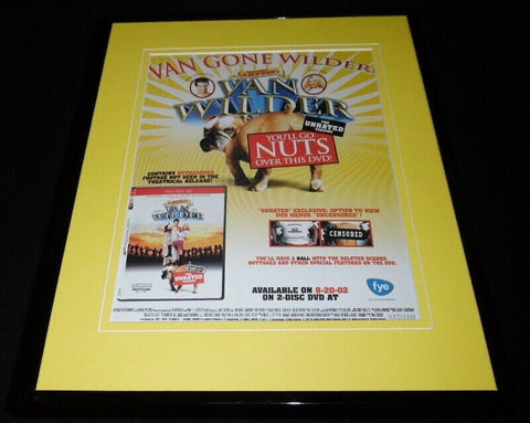 Van Wilder 2002 Framed 11x14 ORIGINAL Advertisement Ryan Reynolds Tara Reid