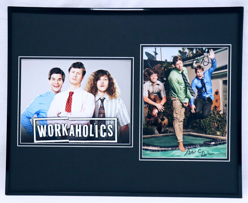 Workaholics CAST Signed Framed 16x20 Photo Set AW Adam Anders & Blake