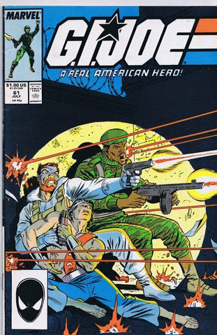 GI Joe A Real American Hero #61 ORIGINAL Vintage 1987 Marvel Comics 