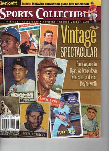 VINTAGE June 2000 Beckett Sports Collectibles Magazine Honus Wagner Babe Ruth