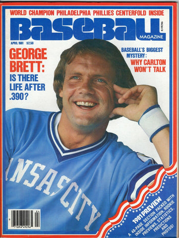 ORIGINAL Vintage Apr 1981 Baseball Magazine George Brett Royals