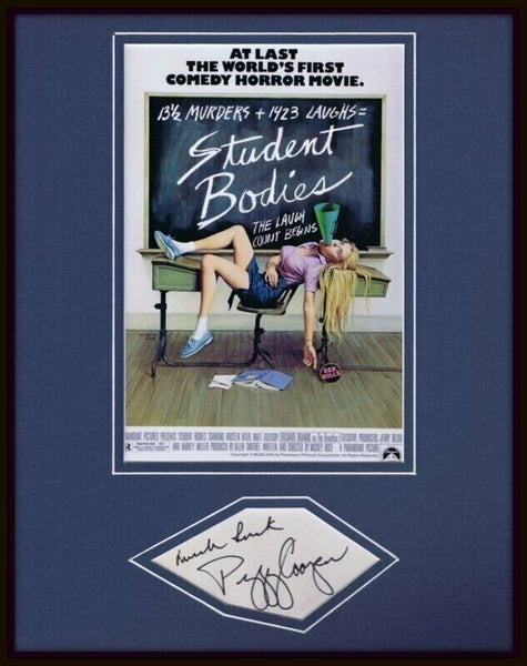 Peggy Cooper Signed Framed 11x14 Student Bodies Poster Display JSA