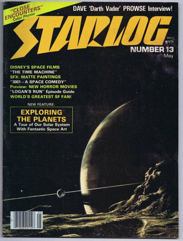 ORIGINAL Vintage 1977 Starlog Magazine #13 Darth Vader David Prowse