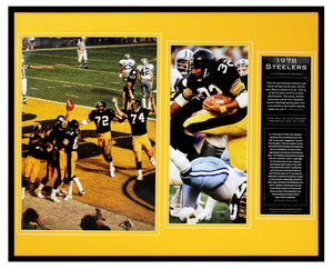 1978 Pittsburgh Steelers Team Framed 16x20 Photo Display Franco Harris