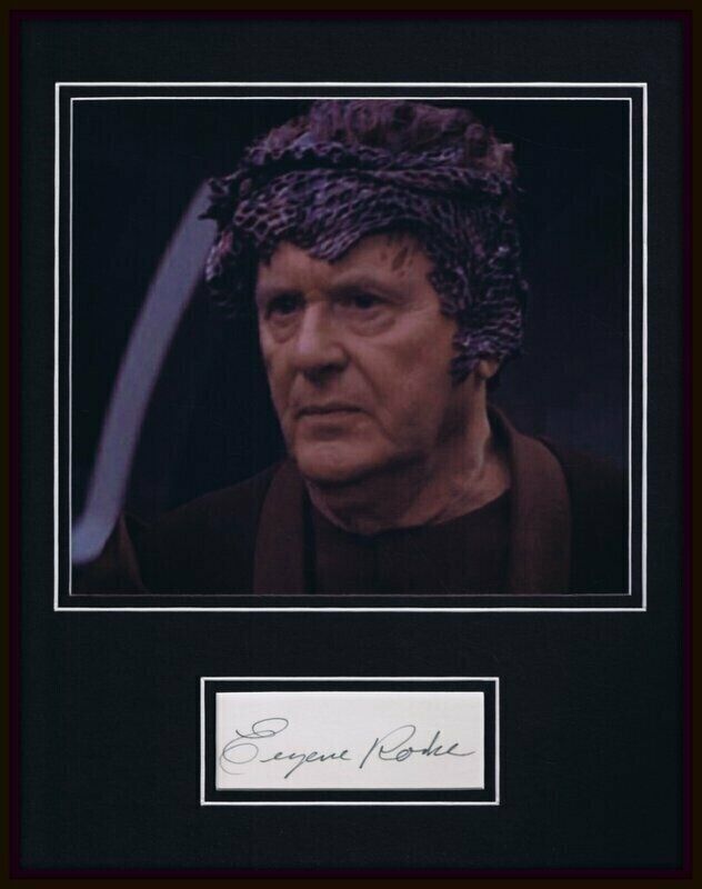 Eugene Roche Signed Framed 11x14 Photo Display Star Trek