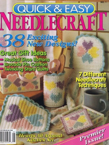 ORIGINAL Vintage Quick & Easy Needlecraft Magazine #1 - 38 New Designs