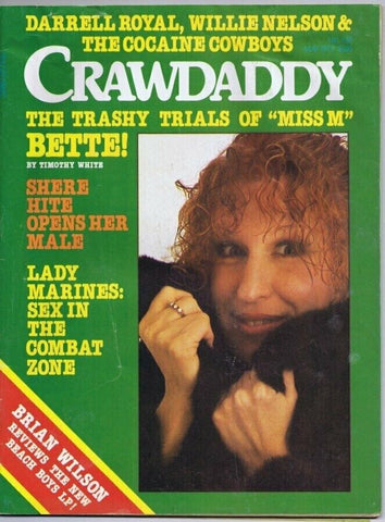 ORIGINAL Vintage May 1977 Crawdaddy Magazine Bette Midler Brian Wilson